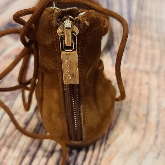 LOUISE et Cie Lo-Abri Ghillie Lace Up ballerina Flats size US 6.5 Leather Ballet - Picture 9 of 16